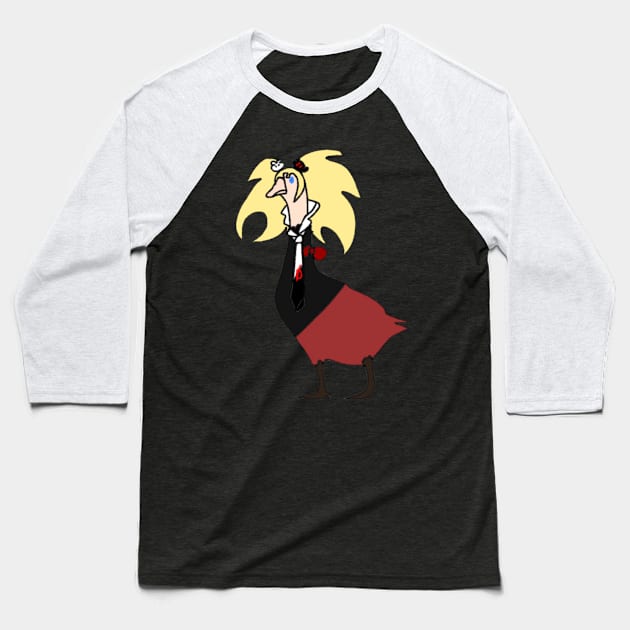 Junko Enoshima as a goose Baseball T-Shirt by The Fandom Geese